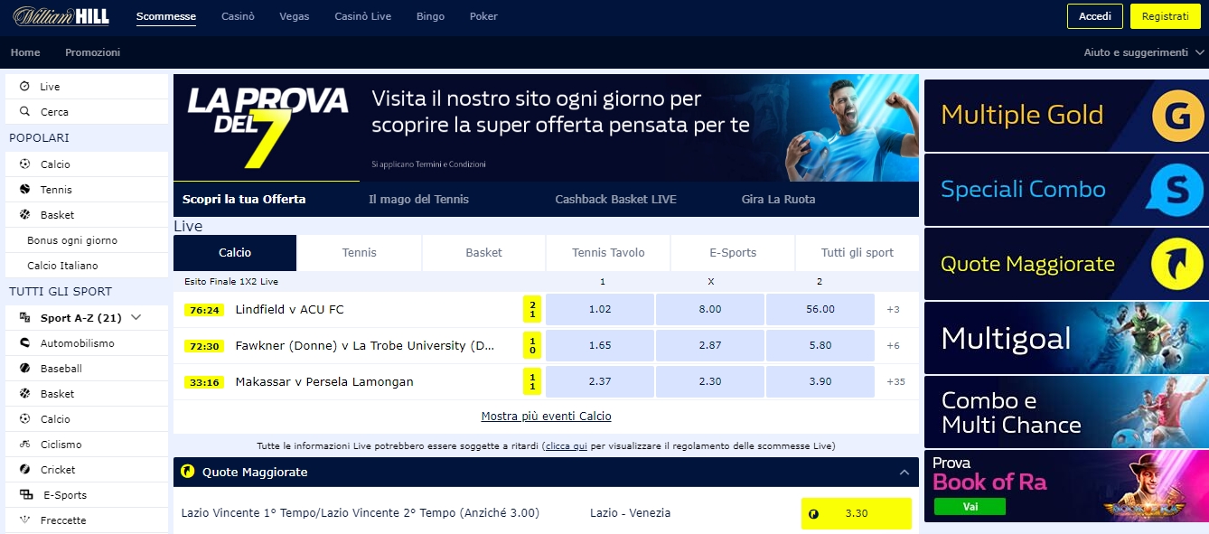 Finestra scommesse sportive Finestra scommesse sportive