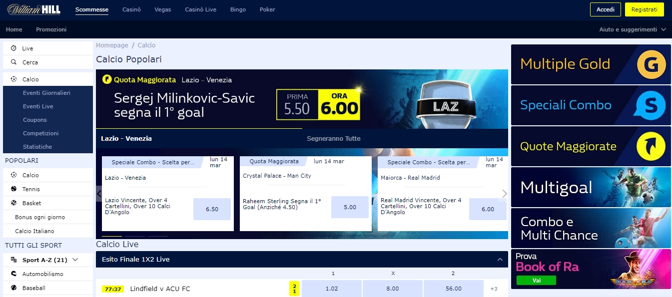 Scommesse sul calcio Scommesse sul calcio