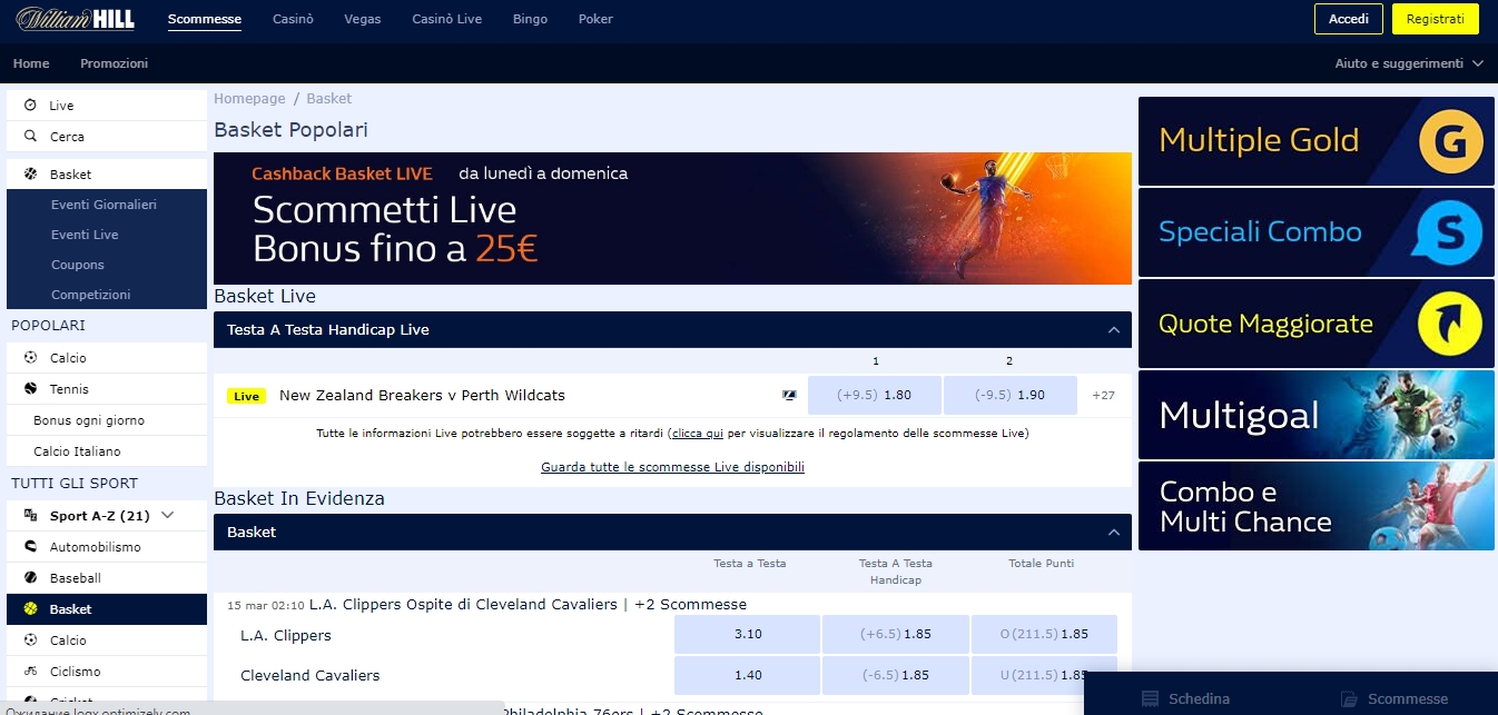Scommesse su basket Scommesse su basket