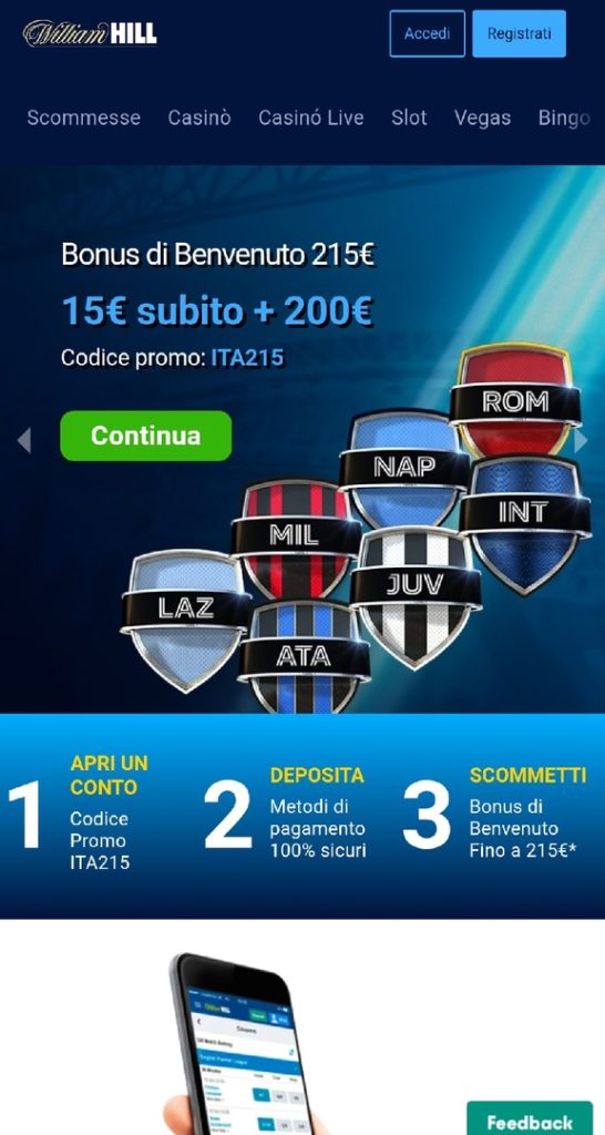 Versione mobile Versione mobile